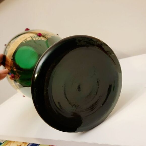 Vintage Italian Emerald Green Vase 17" - Picture 8 of 8